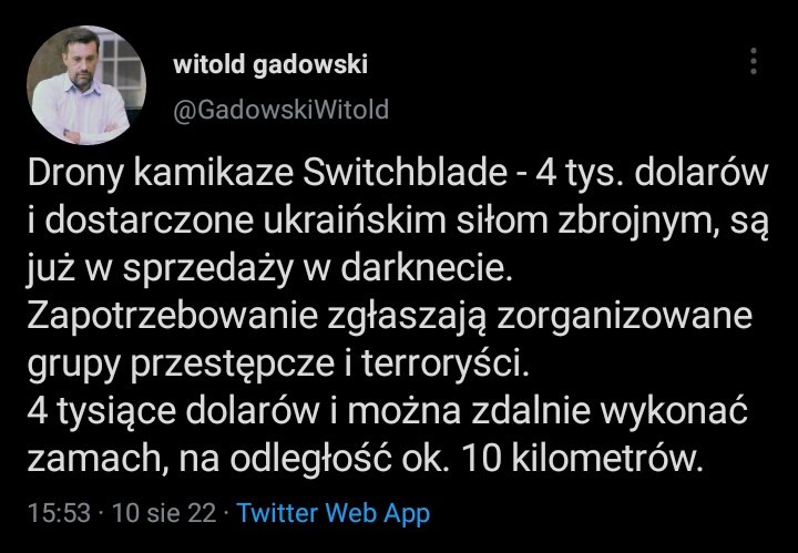 Kot_Behemot_NSA's tweet photo. Ech, wiceprezes Stowarzyszenia Dziennikarzy Polskich chapiący Putinowi po same kule😆
Na kolejnym screenie jedno z "wiarygodnych źródeł" Witolda, a w cytowanym wątku opis tej rosyjskiej operacji. Polecam.⬇⬇⬇
https://t.co/6vTMYMCtZO https://t.co/6YNnQR5jRH