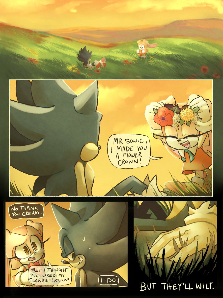 CandyCatStuffs's tweet photo. A short comic about Dark Sonic, Cream, and Flowers
#SonicTheHedgehog #CreamTheRabbit #DarkSonic https://t.co/rLnwfPFKvP