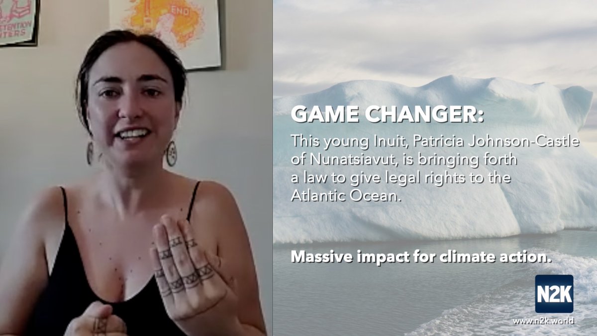 Boldest move in the Rights of Nature Movement:  Young Inuit, Patricia Johnson-Castle of Nunatsiavut is bringing the rights of nature to the Atlantic Ocean. This is meaningful, powerful action. #rightsofnature #ClimateAction

Watch&gt;  n2k.world