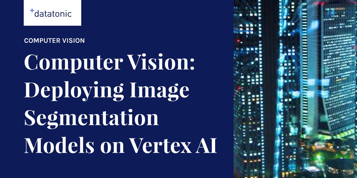 teamdatatonic's tweet image. In the latest blog of our #ComputerVision series, two of Datatonic’s Senior Data Scientists, Alex Thomas and Matthew Gela, show you how to train and deploy your own custom Image Segmentation model using #VertexAI. 💻👀
datatonic.com/insights/deplo…