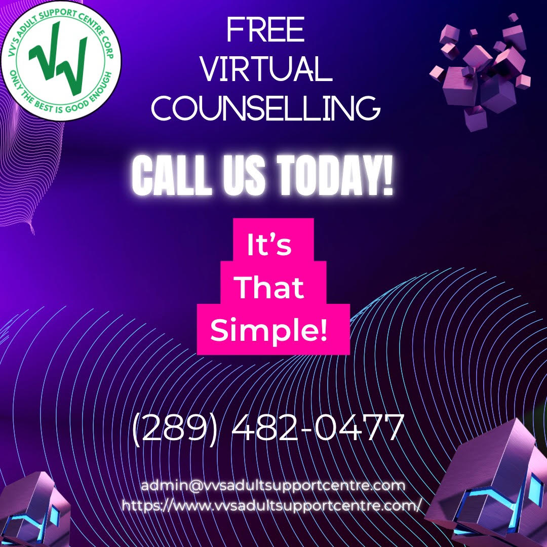 VVSAdult's tweet photo. Call and book your appointment 📞(289) 482-0477. Follow us for updates on our programs.👫

#freecounseling #mentalhealth #mentalhealthawareness #mentalhealthmatters #couselling https://t.co/OT7fAvRlZZ