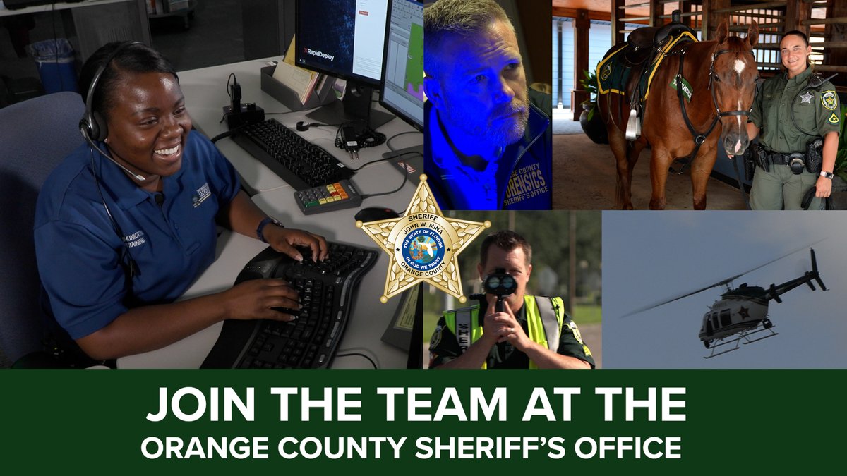 Orange County Sheriff's Office on Twitter "OCSO is HIRING! Join the