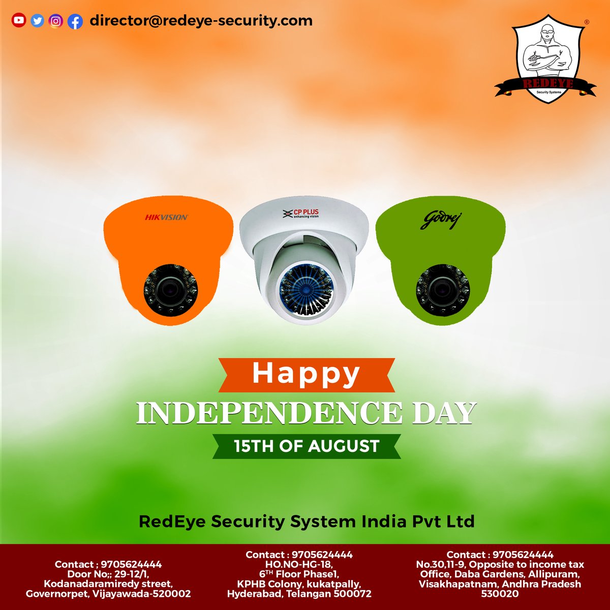 SecurityRedeye's tweet photo. May this Independence Day bring fortune and success for each and every one of us. May our country see more progress in the coming years! Happy Independence Day!

#HappyIndependenceDay #75yearsofindependence
#HarGharTiranga #15August #happyindependenceday2022 #15aug2022 https://t.co/XdEbjm5VJ4