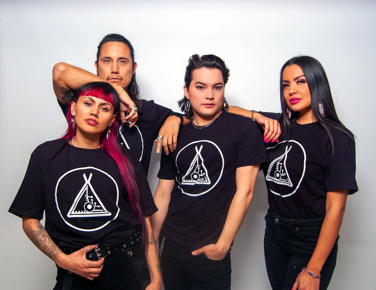 The Neechi Clan logo was custom designed by deadly Dene artist <a href="/KehiwEagletail/">Kehiw Eagletail</a> that shows a tipi to represent home/community and also have it be half circuit board and half hide/cloth to represent tradition and also futurism at the same time. #NEECHICLAN #IndigiFuturism