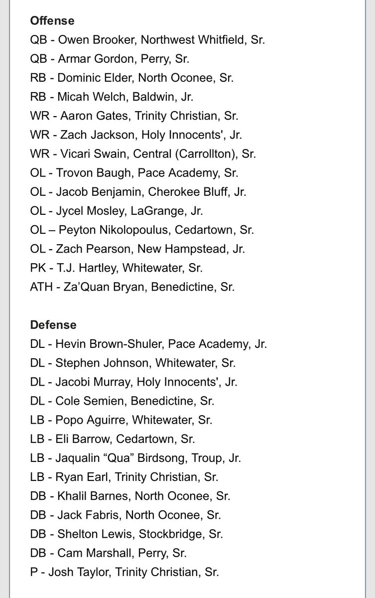 TheBC400's tweet photo. Congrats to #thebc400 seniors Za’Quan Bryan &amp; Cole Semien, who were named to the Ga. High School Football Daily Preseason All-State Class AAAA Team! Bryan, who was chosen as an athlete, also was named Best Player in Class AAAA! Semien was chosen as a defensive lineman! #Savannah https://t.co/kMLWUkrpqT