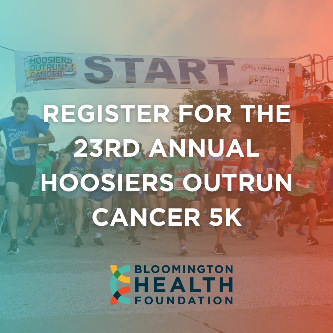 BloomHF's tweet image. The 23rd Annual Hoosiers Outrun Cancer 5K is right around the corner!

Make sure to register by September 8th to receive all of the perks of being a part of #HOC22. 🙌🎉

Click here to register now: hoosiersoutruncancer.org