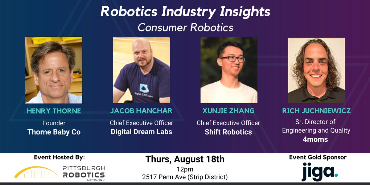 Can consumer robotic companies lead to opportunities for regional manufacturers and suppliers? ARM Member <a href="/RoboPGH/">Pittsburgh Robotics Network</a> explores at their Aug 18 event in Pittsburgh, PA with <a href="/4moms/">4moms</a> &amp; <a href="/DDL_Robotics/">Anki</a>. Learn more &amp; register: Aug2022PRN.eventbrite.com/?aff=ARM