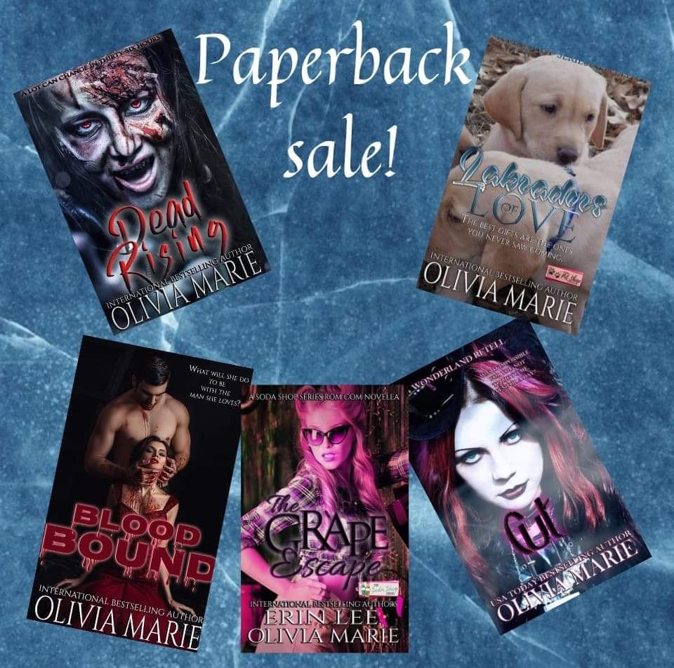 MarieAuthor's tweet photo. Paperbacks sale!💜

Dead Rising 
https://t.co/rQicdNQooW

The Grape Escape https://t.co/ttnos6WV1V

Blood Bound 
https://t.co/T3k5p1GB0b

Labradors of Love https://t.co/F8luse4YdW

Cut: A Wonderland Retell https://t.co/P4KRC0RV5t https://t.co/5BTHDpWY7z