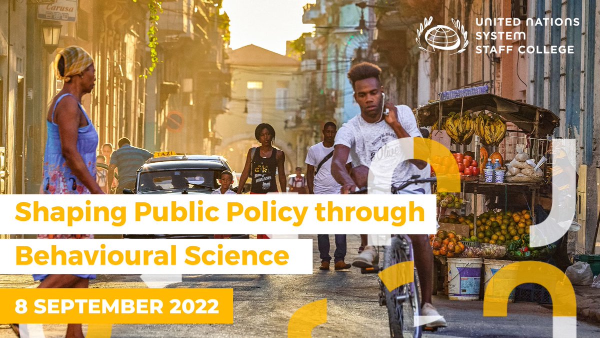 What is behavioural science and how can it be used to inform public policy? 🤔

We will answer this &amp; more at the “Shaping Public Policy through Behavioural Science” event.

Join us to gain insights on #BehaviouralScienceForSDGs 

Register▶️ow.ly/zXLW50KfwZR

#Besci