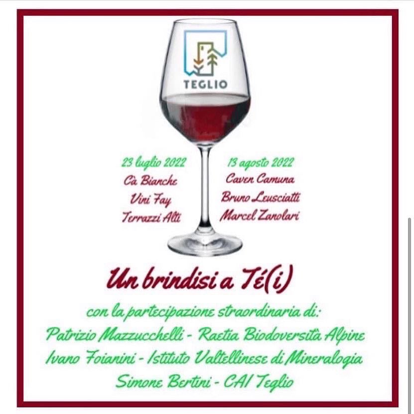 missaglia_sara's tweet photo. Un Brindisi a Té(i) 2022 🍷🔝🍷
.
I vini di Cantina Leusciatti, Caven Camuna e Marcel Zanolari in degustazione a Teglio presso i Giardini della Biblioteca sabato 13 agosto 2022.
.
https://t.co/nCDPaI2z0w
.
#unbrindisiatei #valtellina #valtellinainaltoicalici #wineoneway #WoW https://t.co/O7jDKQEYBM