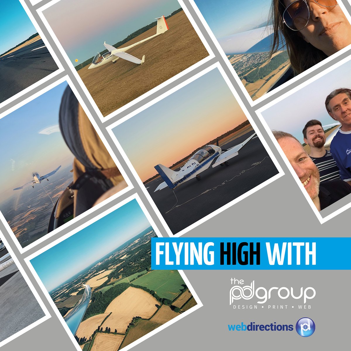 ThePDGroupUK's tweet photo. So incredible to explore the true beauty of our patch from an entirely different perspective with @lashamgliding 

#gliding #lasham #hampshire #teambuilding #flying #sunset #goodtimes #summernights #aviation #thesoaringengine #team #thepdgroup #webdirections #design #print #web https://t.co/VeGl7bgfux