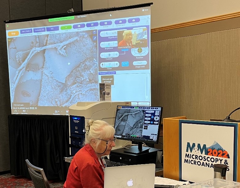 Hitachi_STEM's tweet image. Remote control of SEMs has been a large part of our program for the last two years and great to see it being showcased at #MM2022Portland during the Microscopy Explorations. Learn more at inpsirestemeducation.us.