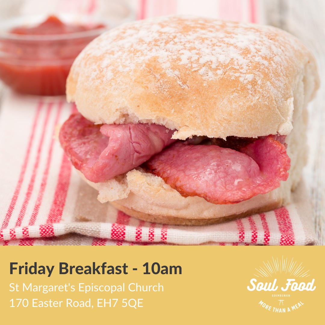 We are excited about our Friday Soul Food breakfast! 10 - 11am at St Margaret’s Church, 170 Easter Road, Edinburgh.

Everyone welcome! 

#Community #MoreThanAMeal #Hospitality #Friendship  #LoveOurCity #ILoveLeith #CommunityMeal #NoOneHungry