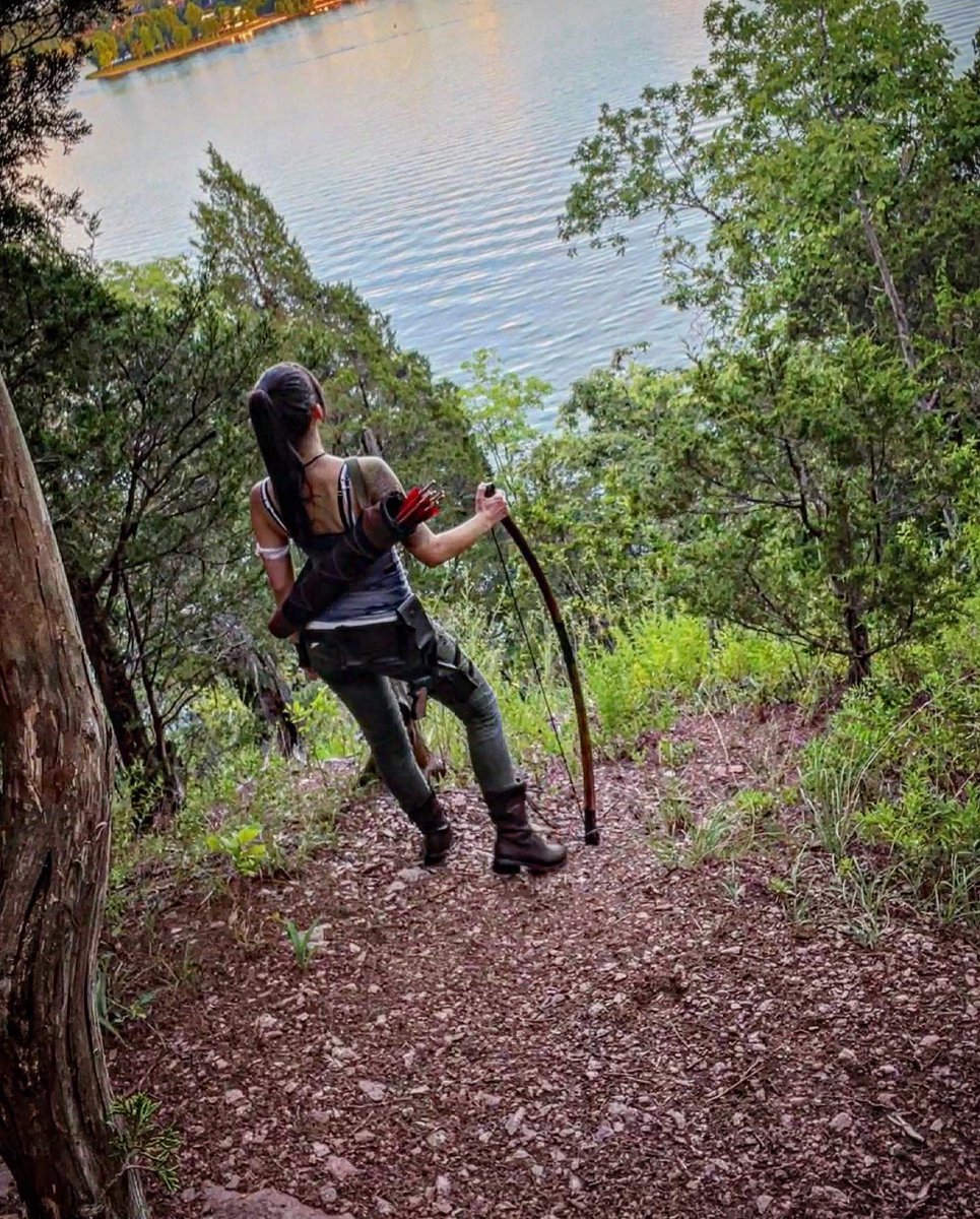 SeeCatWander's tweet photo. “A scar means I survived” ~Lara Croft

Last pics with long hair! Finally re-did my Lara Croft cosplay! https://t.co/iDoW8In8M9