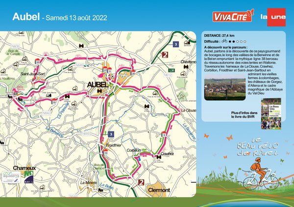 Bienvenue ce 13/08 à #Aubel,partons à la découverte de ce pays gourmand de bocages,le long des vallées de la Berwinne &amp; de la Bel en empruntant la mythique ligne 38 sur #lebeauveloderavel  Avec <a href="/ManonLepomme/">Manon Lepomme</a> <a href="/JeanjacquesRaus/">Jean-jacques Rausin</a> <a href="/suarezlegroupe/">SUAREZ</a> <a href="/RTBF/">RTBF</a> <a href="/WallonieCyclabl/">Wallonie Cyclable</a> <a href="/visitwallonie/">Wallonie Tourisme</a>