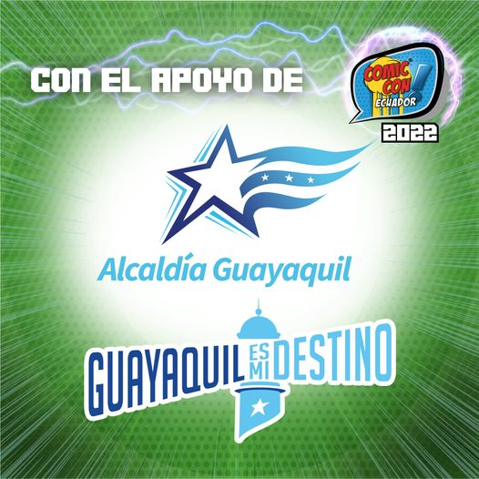 Siempre la cuidad de Guayaquil y la alcaldía apoyan a Comic Con Ecuador. Tenemos el agrado de promover a la Perla del Pacífico como uno de los mejores destinos turísticos de latinoamérica. @gyeturismo 
¡No te lo puedes perder, te esperamos!
#ccec2022 #comicconecuador