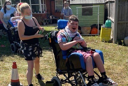 rehabilityuk's tweet photo. Inspired by the Commonwealth Games that recently ended one of our services was inspired to have their very own sports day! Bean bag races, target shooting and tug of war! They even had their own personalised T-shirts! #commonwealthgames #sportsday #fun #summer #rehabilityuk https://t.co/jrTHR0pxtE