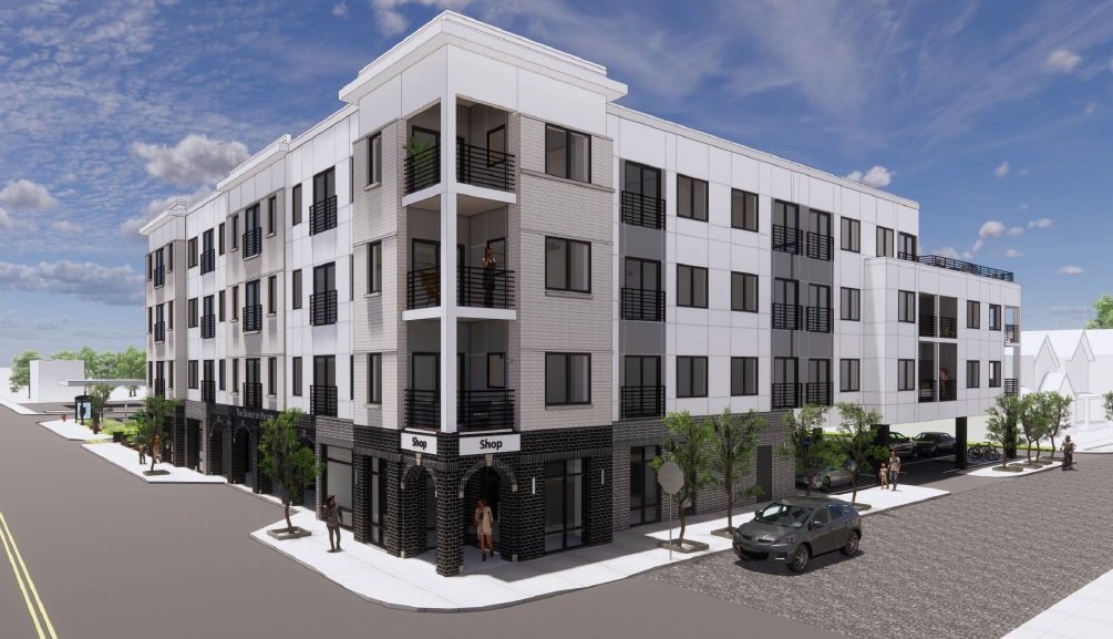 scottlitch's tweet photo. @ParsonsAve Question, the rendering on your website looks like the Eleanor will take up the lot where the Fresh Market currently sits. Will this be built in 2 phases, integrating the market into the building?

https://t.co/nof3FTzq73 https://t.co/U3SoJfIDPy