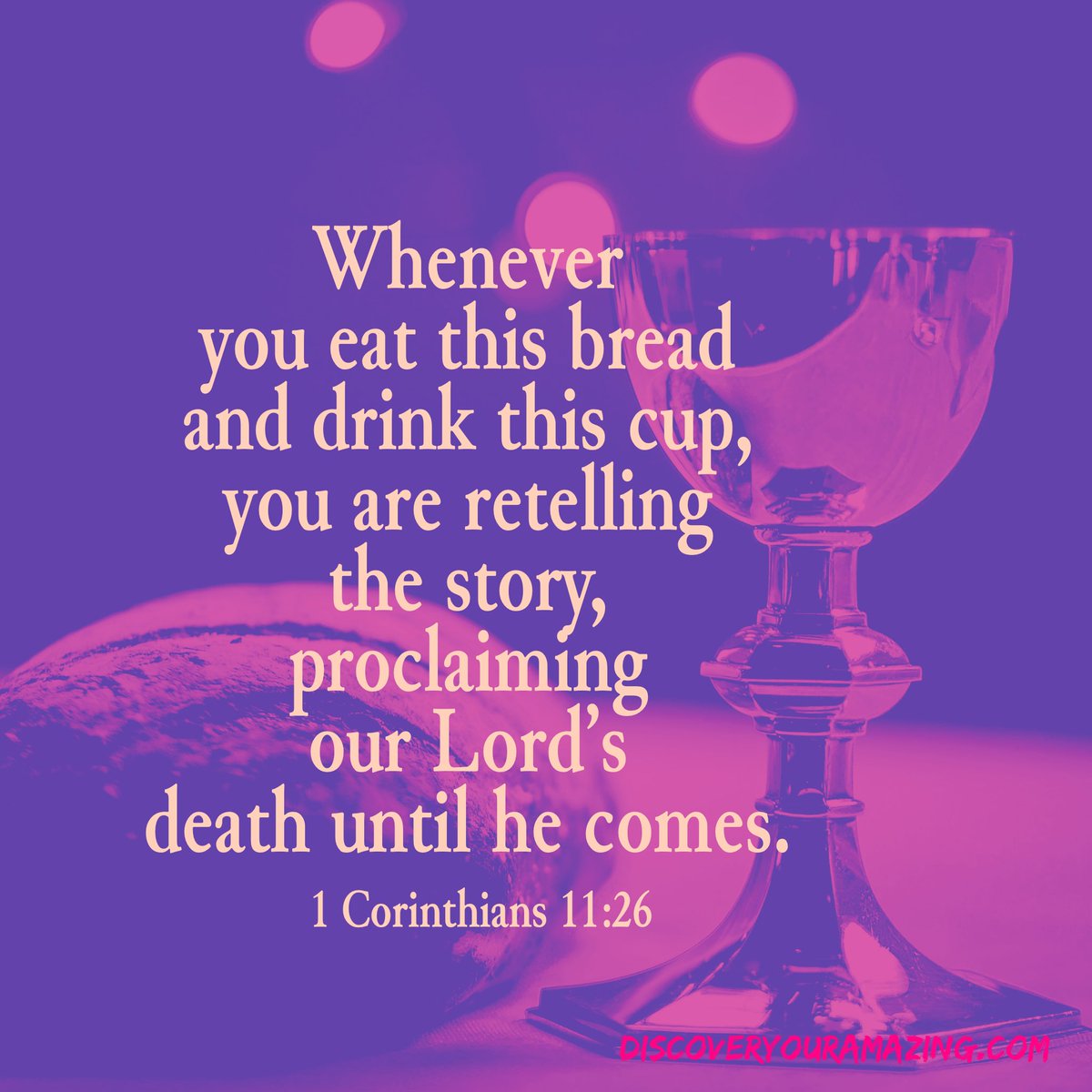 drgerrylewis's tweet photo. “Lord’s Supper” … “Communion” … “Eucharist” … We get hung up on names, schedules, and methods. What matters most is STORY. It’s our retelling—together—of His story. #todaysverse #amazinglove #untilhecomes #discoveryouramazing https://t.co/llmNmPXt32