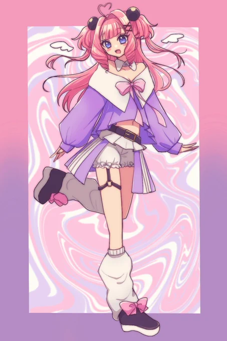 ぽぬ様(@ popoponu__hu)がホロワーをキャラ化するやつでアタクシの神キャラデザをして下さったので、嬉しくて描かしてもらいました。本間にありがとうㅠ  ̫ ㅠ 