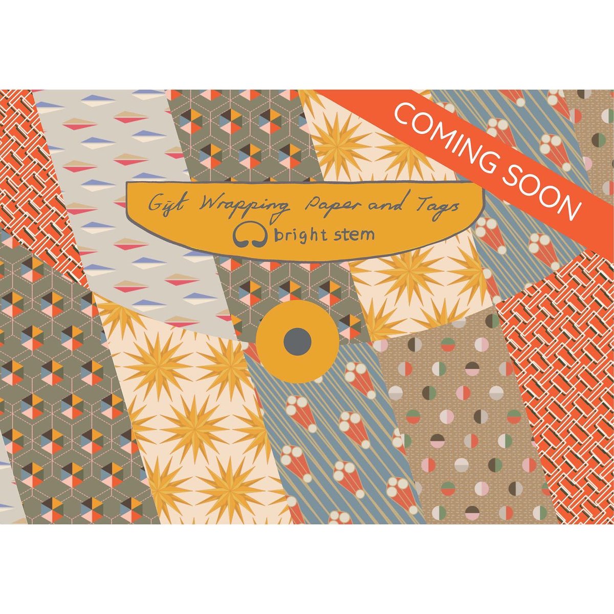 brightstem's tweet photo. The new pack of wrapping paper is now in production. And is due to be released mid September. There's a lot of influences that have gone into this pack including the #artdeco and #bauhaus art movements. 
#recylablewrappingpaper #giftwrap #plasticfree #recycled https://t.co/Dp7S3NVH4E