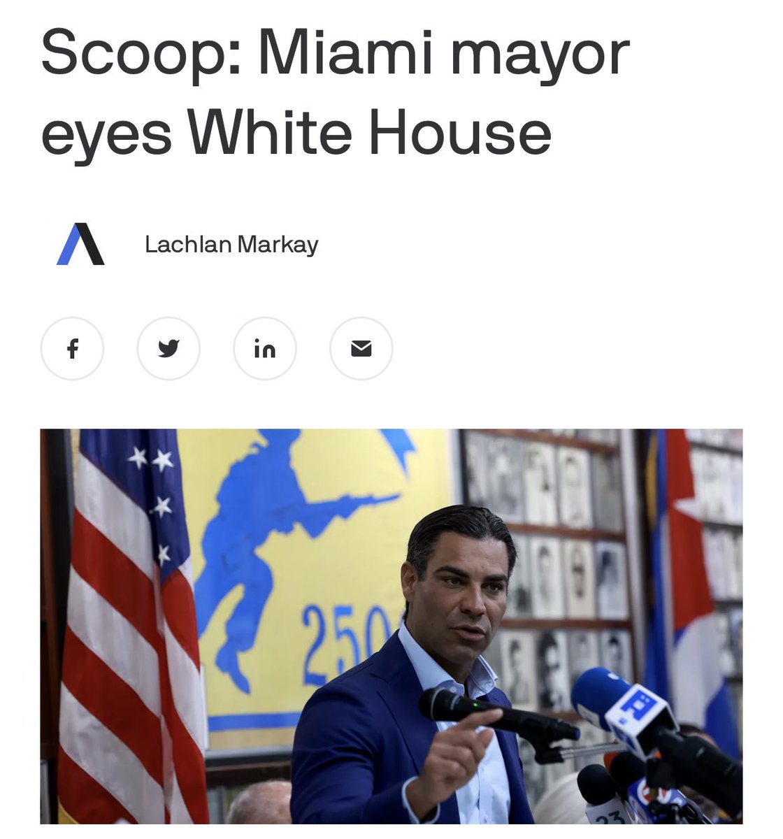 BillyCorben's tweet image. Francis Suarez makes Marco Rubio look like Abraham Lincoln. Anyone who takes this seriously, I have some NFTs and MierdaCoin to sell you. Just another delusional act from a narcissist con man and the most corrupt mayor in Miami history. #BecauseMiami