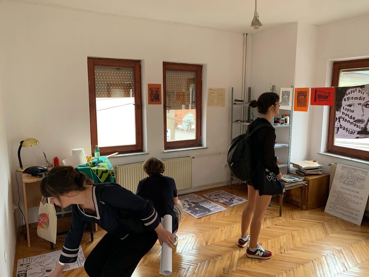 pykepresje's tweet photo. when visiting our exhibition downstairs, take a look at our workshop space and library on the second floor.🤍 https://t.co/hyPr7oeauE