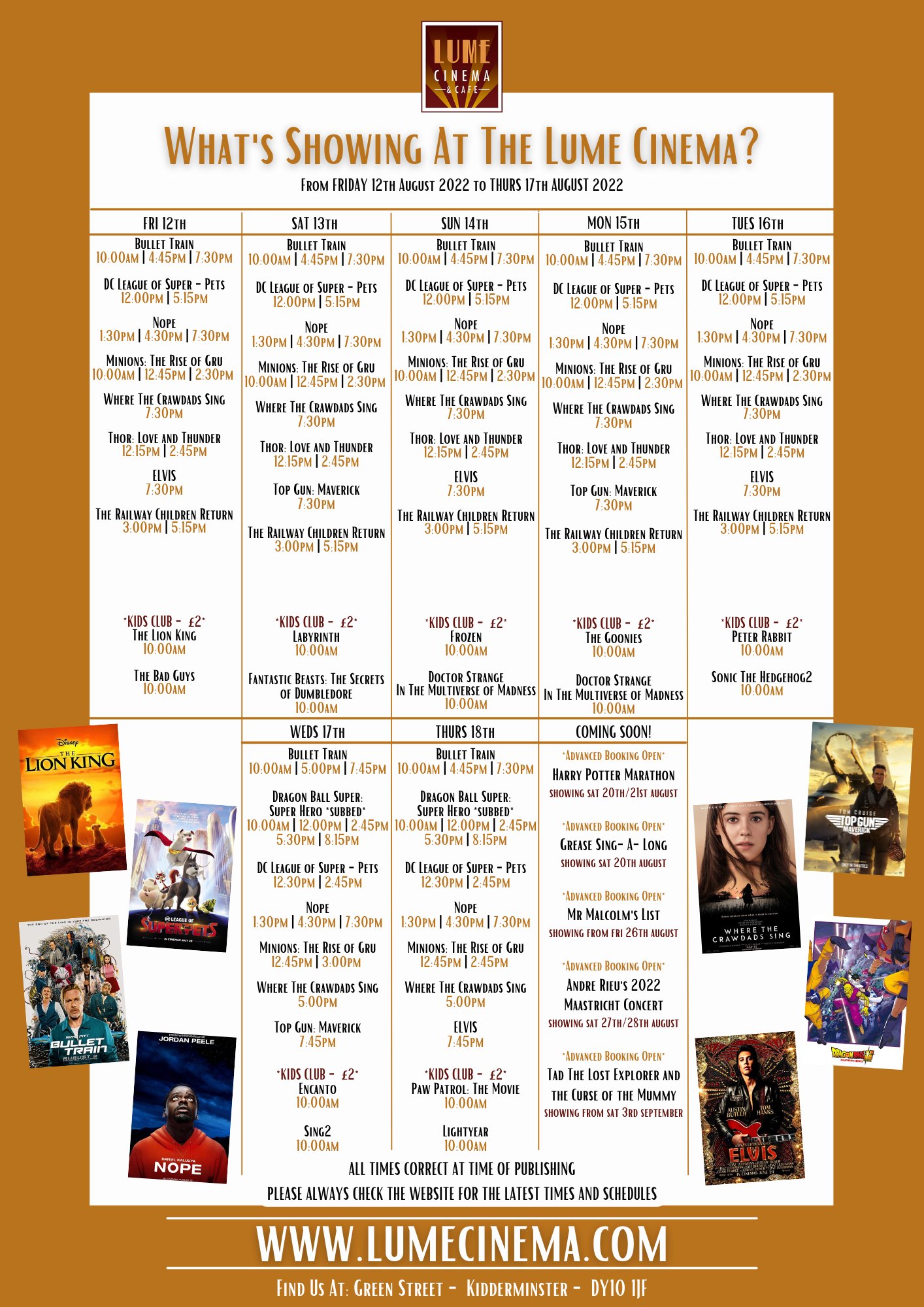 Lume Cinema Kidderminster 🎬 on Twitter "🎥WHAT'S ON AT THE LUME