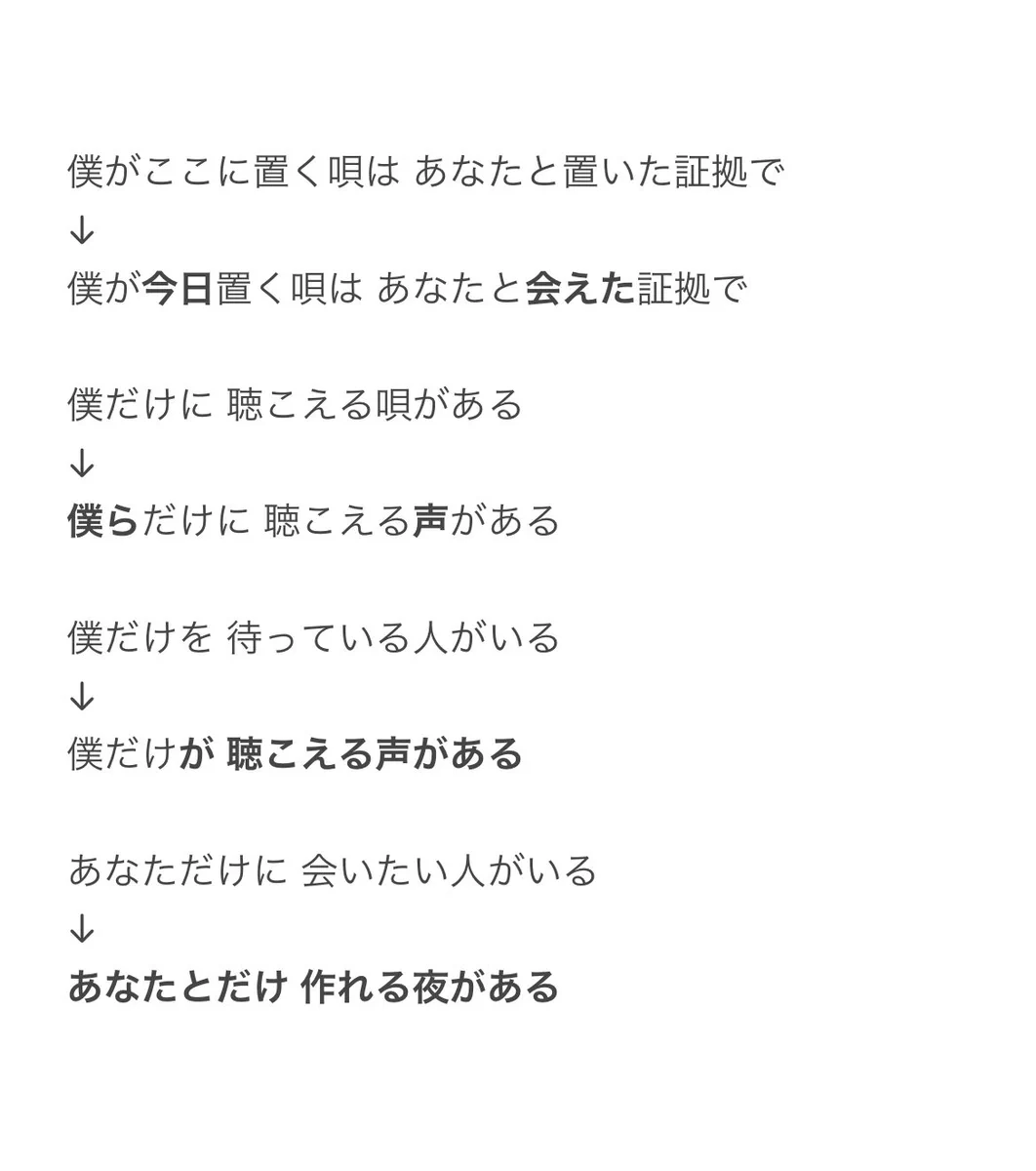 bump of chicken 花 の 名 歌詞