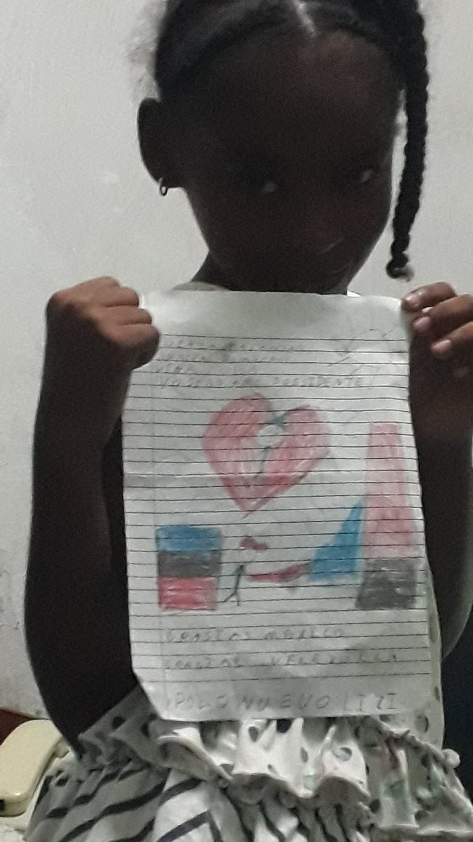Este es un dibujo de mi hija Lizmariam Castillo Hernández, para los bomberos que participaron en la extinción del incendio de la zona industrial de matanzas. En el mismo ella escribió. #FuerzaMatanzas  #YoSigoAmiPresidente #GraciasBomberos #GraciasMexico #GraciasVenezuela