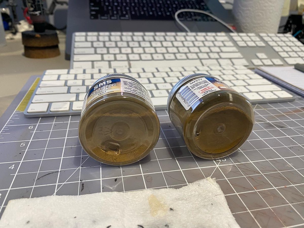 BC_Darrko's tweet photo. Picked up some (scale modellers supply) weathering pigments today from my local model store looking forward to trying them out &amp; grabbing a few more

Nice large size &amp; wide jar 🫙 so I’m hoping I make less of a mess when using them. 

Even better they are local &amp; #australianmade https://t.co/KsEr8Ktaxh
