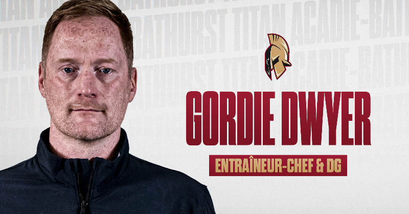 ABTitan's tweet photo. Le Titan a embauché Gordie Dwyer, originaire de Dalhousie, au Nouveau-Brunswick, comme Entraîneur-chef et Directeur Général.

#GoTitanGo