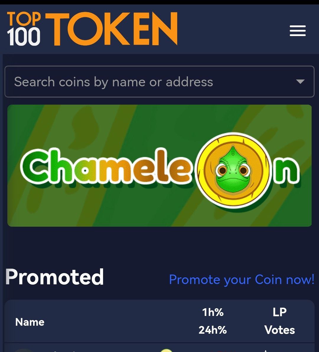 We are now live <a href="/top100token/">Top100Token</a> website. Check it on top100token.com

#ChameleonCoin #BSCgems pic.x.com/LMOf7uqGb4