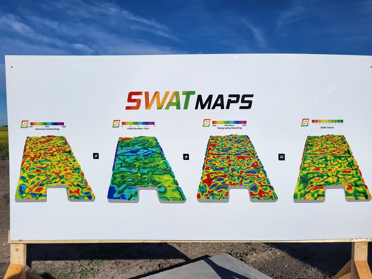 TFriesen75's tweet photo. We're at @antaraag Pro Series Agronomy Event today. Excited to talk about @swatmaps process. Hope to see you all there! Huge shoutout to @highptdesigns for getting these awesome signs done for us on short notice. They look fantastic! https://t.co/Q8B2isCt3o