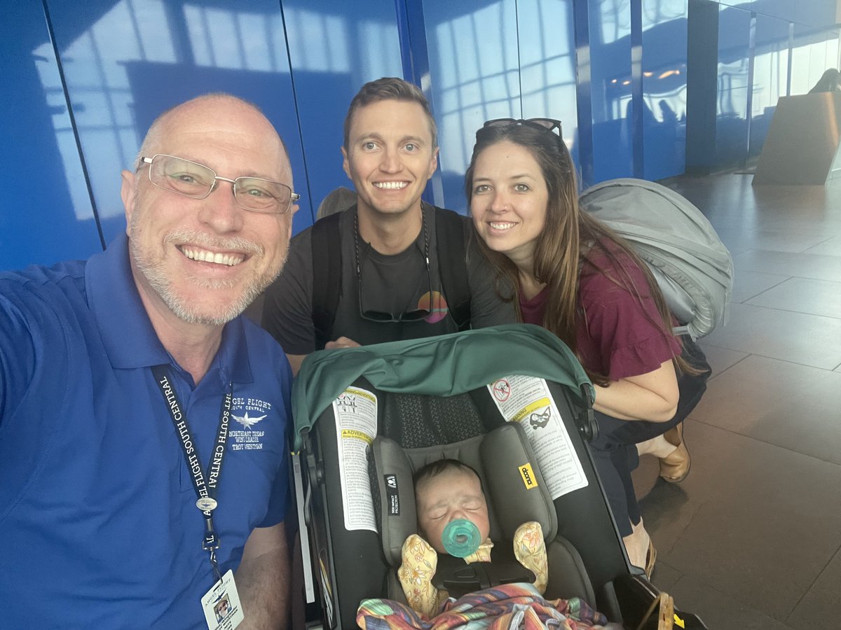 AngelFlightSC's tweet image. Little Jael was a terrific passenger on her first Angel Flight! Thank you to volunteer pilot Troy W. for flying Jael and her parents from New Mexico to Cook Children's Medical Center. Without your help, their only option would have been to drive 6 hours each way.