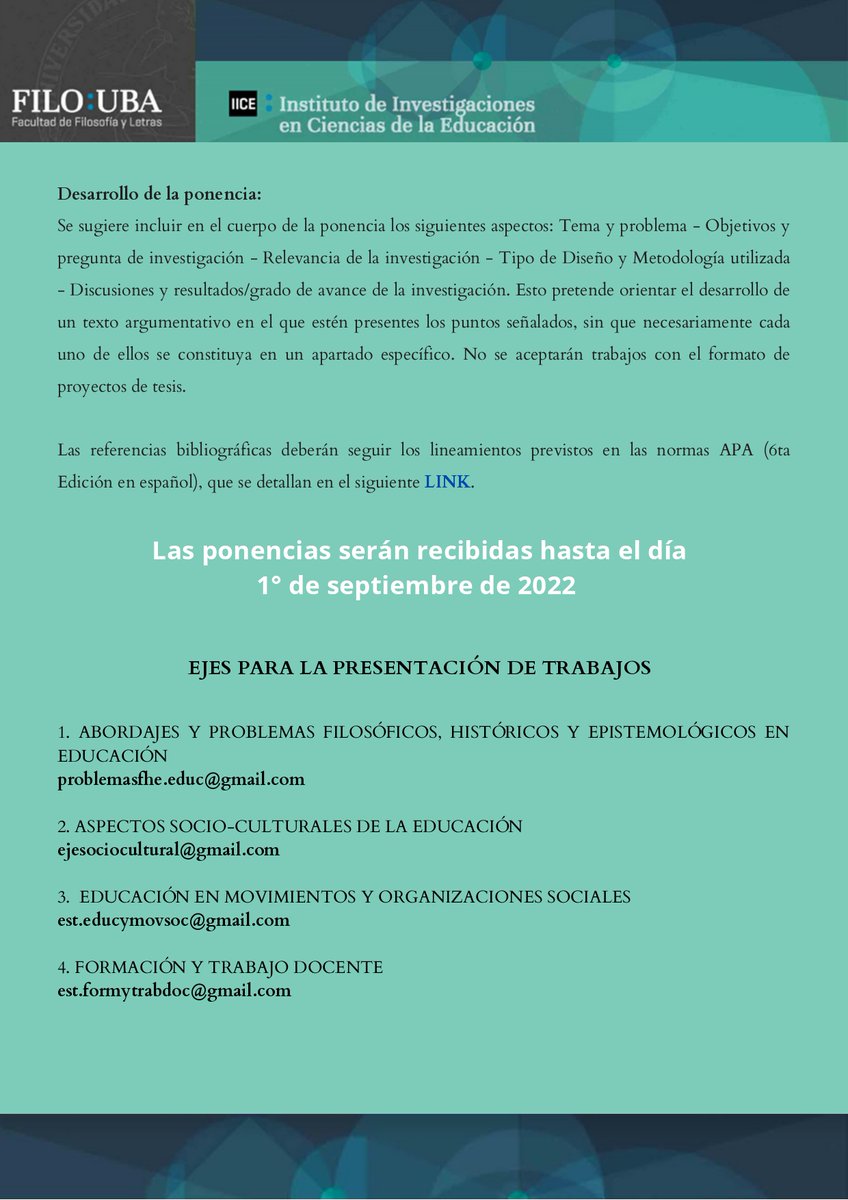 Jornadas Investigadorxs en Formación, IICE-UBA tweet media