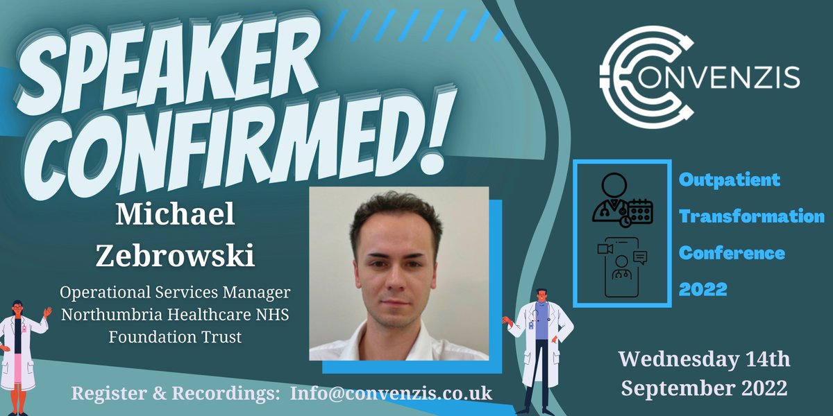 📣 Speaker Announcement 📣

We are pleased to announce that Michael Zebrowski, Operational Services Manager at <a href="/NorthumbriaNHS/">NorthumbriaNHS</a> will be attending our NHS Outpatient Transformation Conference as Guest Speakers!! 👏

Get your tickets here... 👇
ow.ly/Vr1550JR58n