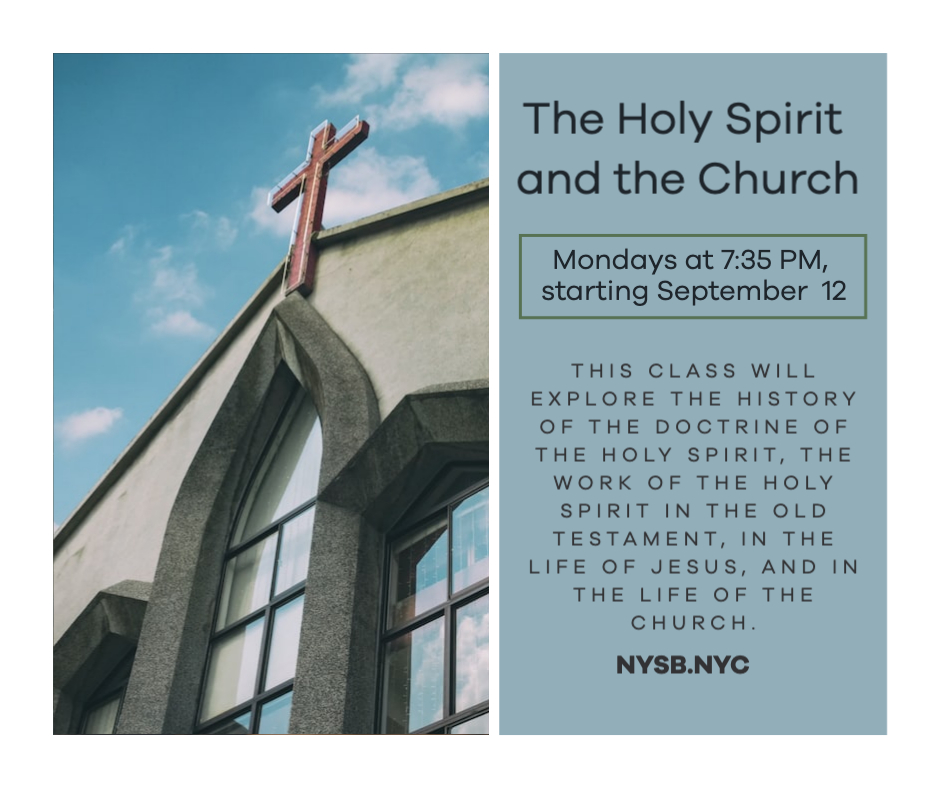 CBC_NYC's tweet photo. NYSB COURSE SPOTLIGHT: This core course examines the theology, nature, and history of the Church, focusing on the place of worship, ordinances, church denominations/affiliations, and the Gospel, in the life of the Church and its people. Learn more at https://t.co/Gjbp0f60qa https://t.co/p2j39pYjtU