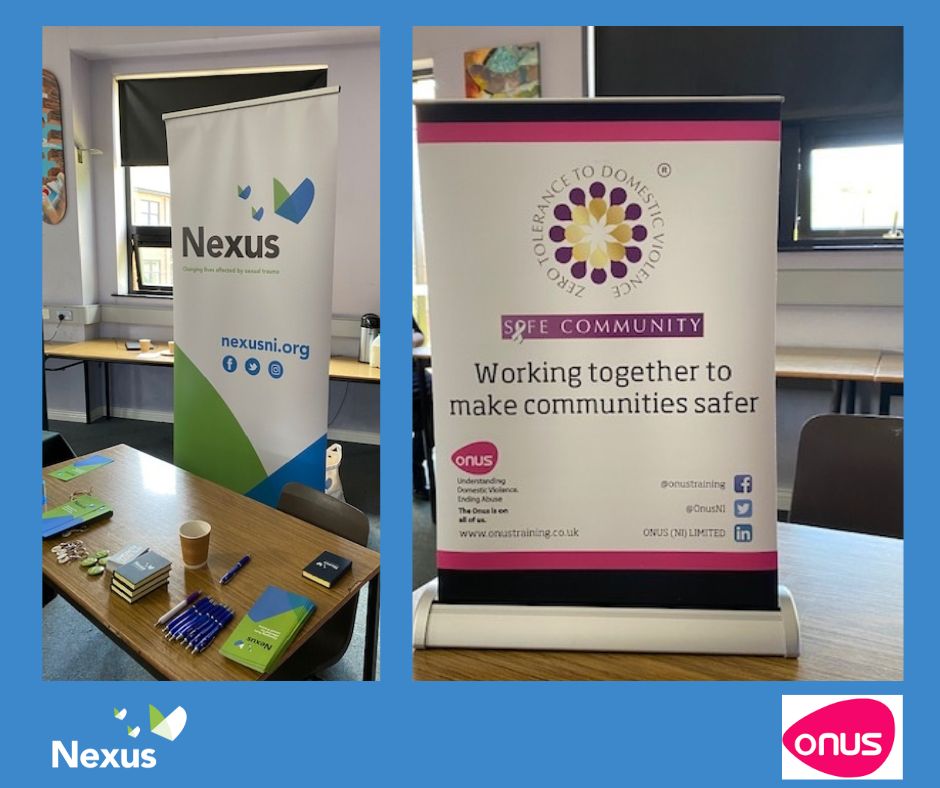 Nexus_NI's tweet photo. We were delighted to attend the launch of the @OnusNI Glengormley Safe Community Project this week.

We are proud to work together with Onus to make Glengormley a Safe Community by anyone affected by domestic or sexual abuse. https://t.co/F4UDOUeiqj