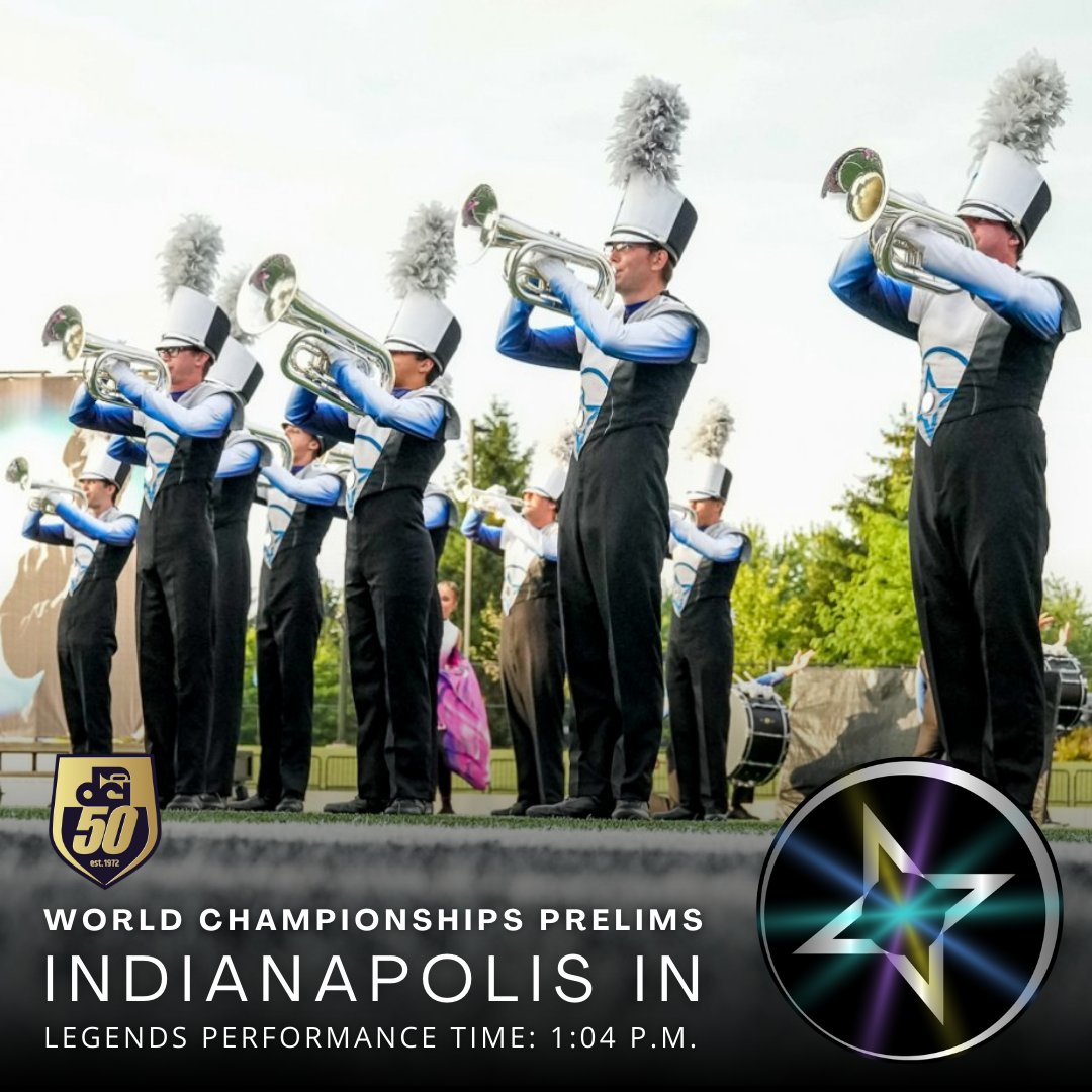 Show Day! - Legends will perform at DCI Open Class Championships Finals today at 1:04 p.m. EST.

Watch Legends perform today Live on FloMarching (subscription required) at: dci.fan/WatchLive22

Thank you for respecting COVID-19 mitigation protocols: bit.ly/22covidprotoco…