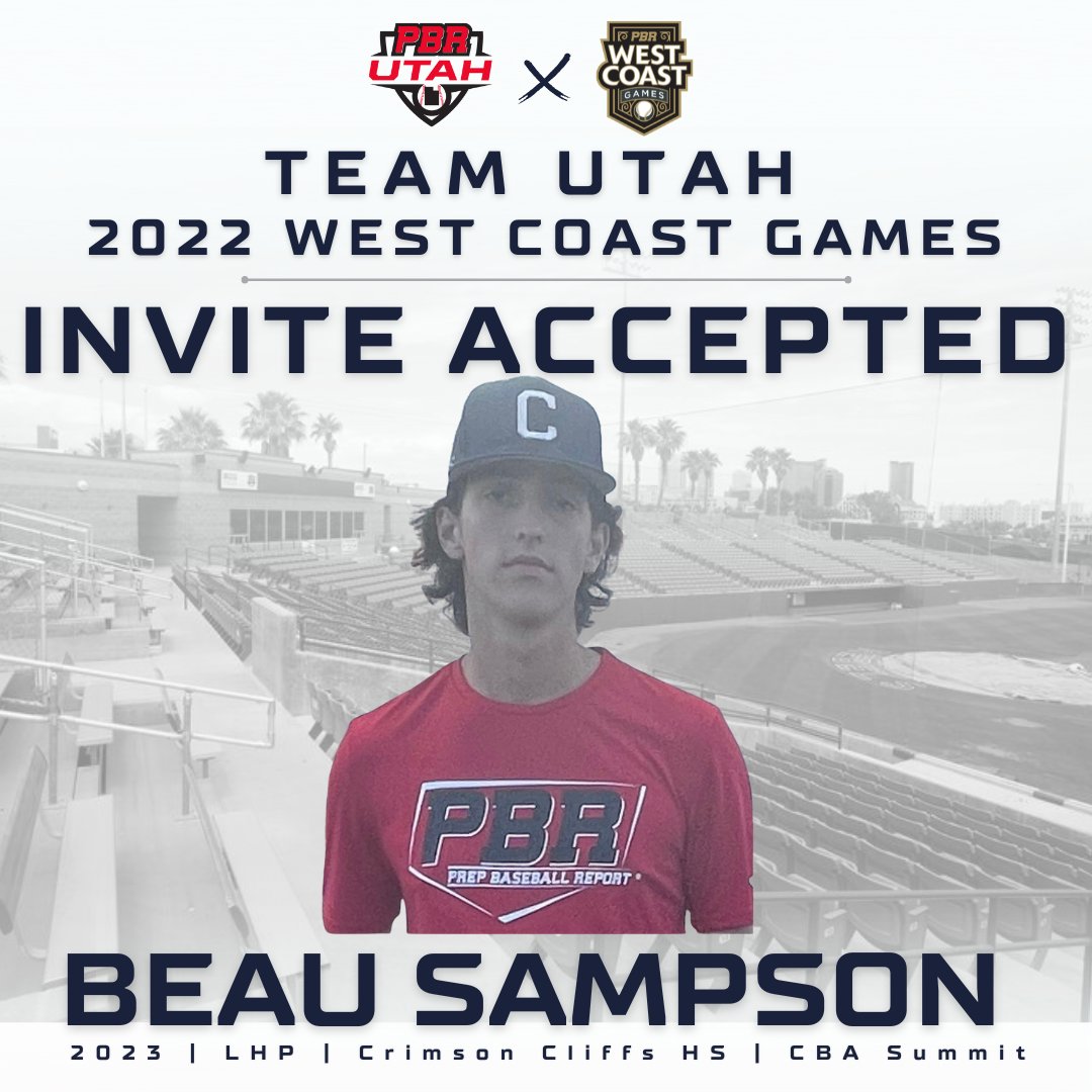 ✪ 𝑯𝒆𝒂𝒅𝒆𝒅 𝒕𝒐 𝑳𝒂𝒔 𝑽𝒆𝒈𝒂𝒔 ✪ @BeauSampson9 | 2023 Beau Sampson is headed to the Top Uncommitted event on the West Coast! 𝑾𝒆𝒔𝒕 𝑪𝒐𝒂𝒔𝒕 𝑮𝒂𝒎𝒆𝒔… #BeSeen #BeehiveState Who’s next? 🤷🏻‍♂️ @prepbaseball @ShooterHunt @NathanRode