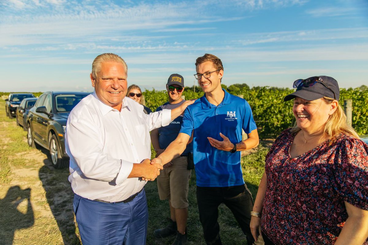 Yesterday, I was in the Niagara region to tour two wineries that sustained damage last winter.

Thank you to the great teams at <a href="/CaveSpring/">Cave Spring Vineyard</a>, <a href="/HuebelGrapes/">Huebel Grapes Estates</a> and <a href="/grapegrowersont/">Grape Growers of Ontario</a> for showing me around and discussing ways we can support growth in the wine and grape sector.