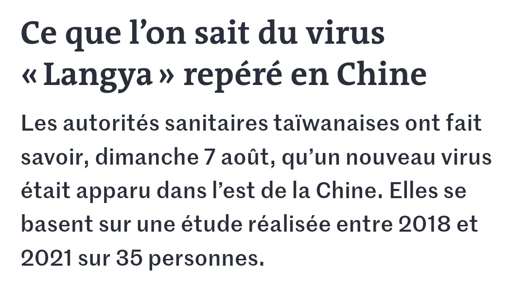 maxscrn's tweet photo. @Scorpio_Venus_ Étude réalisée sur 35 personnes de 2018 à 2021 ont touché des agriculteurs dans l'est de la Chine, aucuns cas de décès signalés. https://t.co/SRTGfwokHV