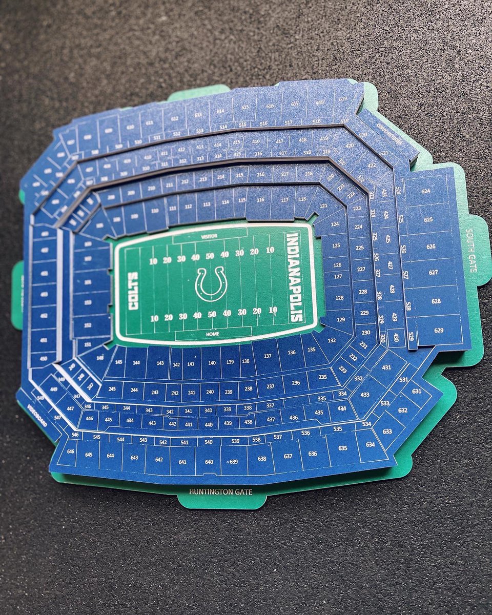 O2Creations's tweet photo. @YannickNgakoue Check us out. We were trying to get your attention at training camp but we make custom stadiums. Of course being from Indy and a @Colts fan had to start with @LucasOilStadium https://t.co/pnTHezzICk