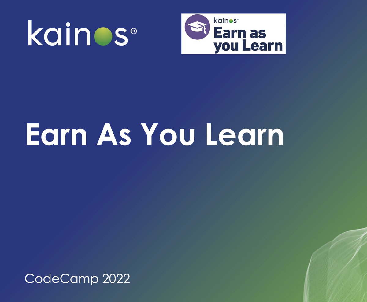KainosAcademy's tweet photo. To finish up Day 4 of CodeCamp Ireland we had a talk about entry level roles in Kainos from Hannah and Chloe π©βπ π€― Then a presentation about our apprenticeship scheme, Earn as You Learn from final year EAYL student Maeve! π #KainosCodeCamp https://t.co/MbfMNpCeBr