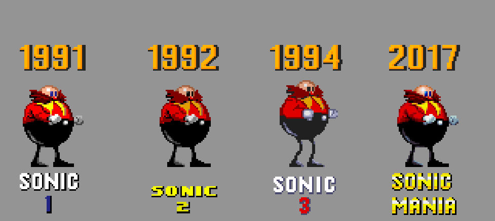 Sonic Vs Eggman Remake, Sprite Animation