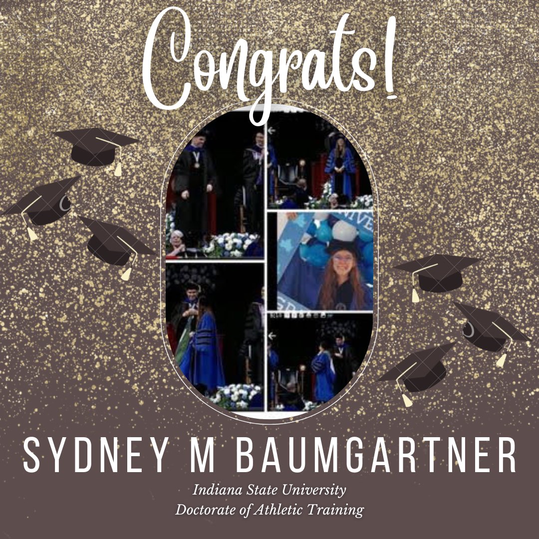 NATASLCreps's tweet image. Congratulations Sydney M Baumgartner for graduating with a degree in Athletic Training!  Today we celebrate you!  We are so proud of you and can't wait to see what you will accomplish! 
#SLCGRADUATES2022 #NATASLC