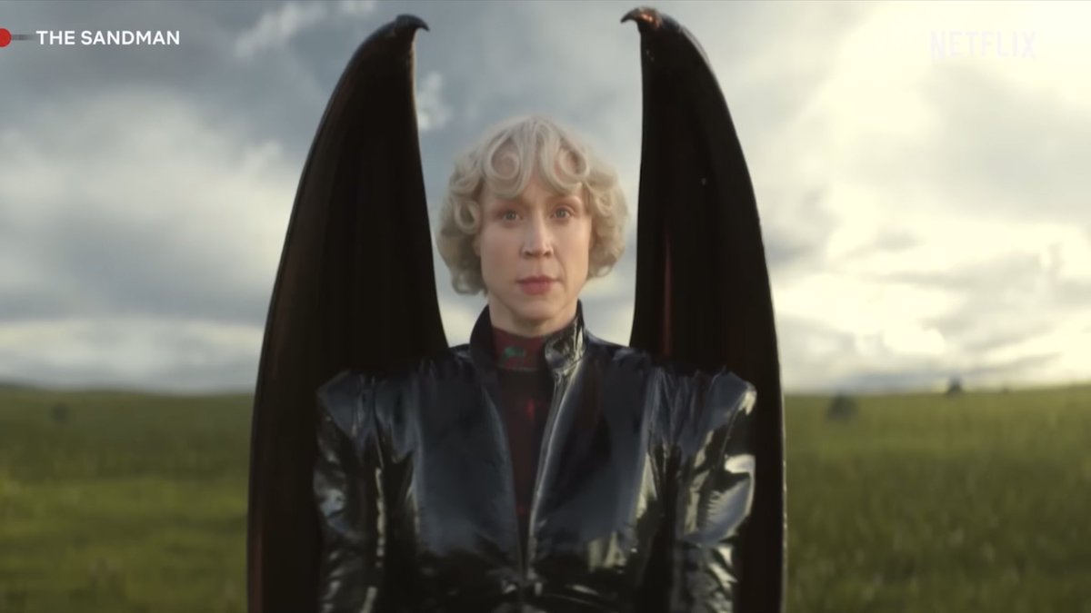 spoiler4you's tweet photo. gwendoline christie as lucifer is a great casting choice on so many levels https://t.co/f1ZoMjkqAc