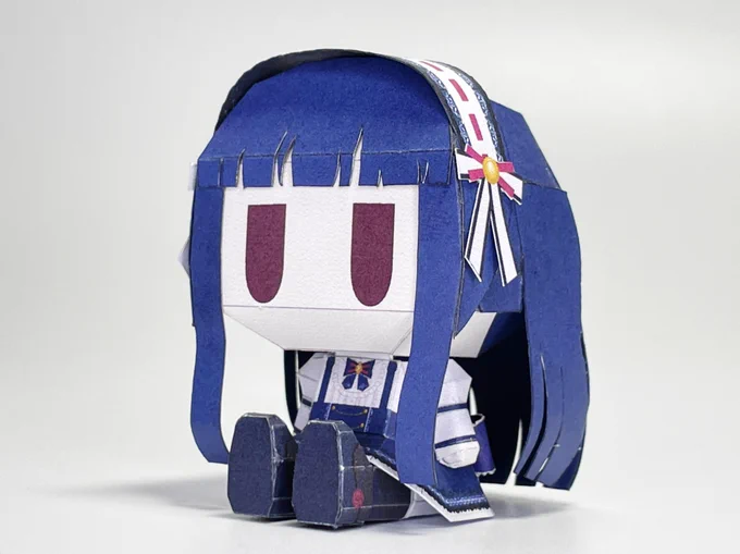 修正前と比較。紙厚と髪ちょっと変えてます。 
