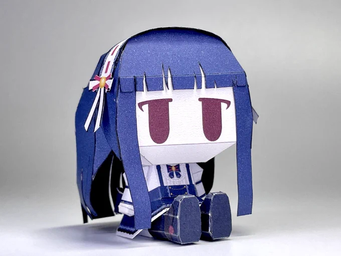 修正前と比較。紙厚と髪ちょっと変えてます。 
